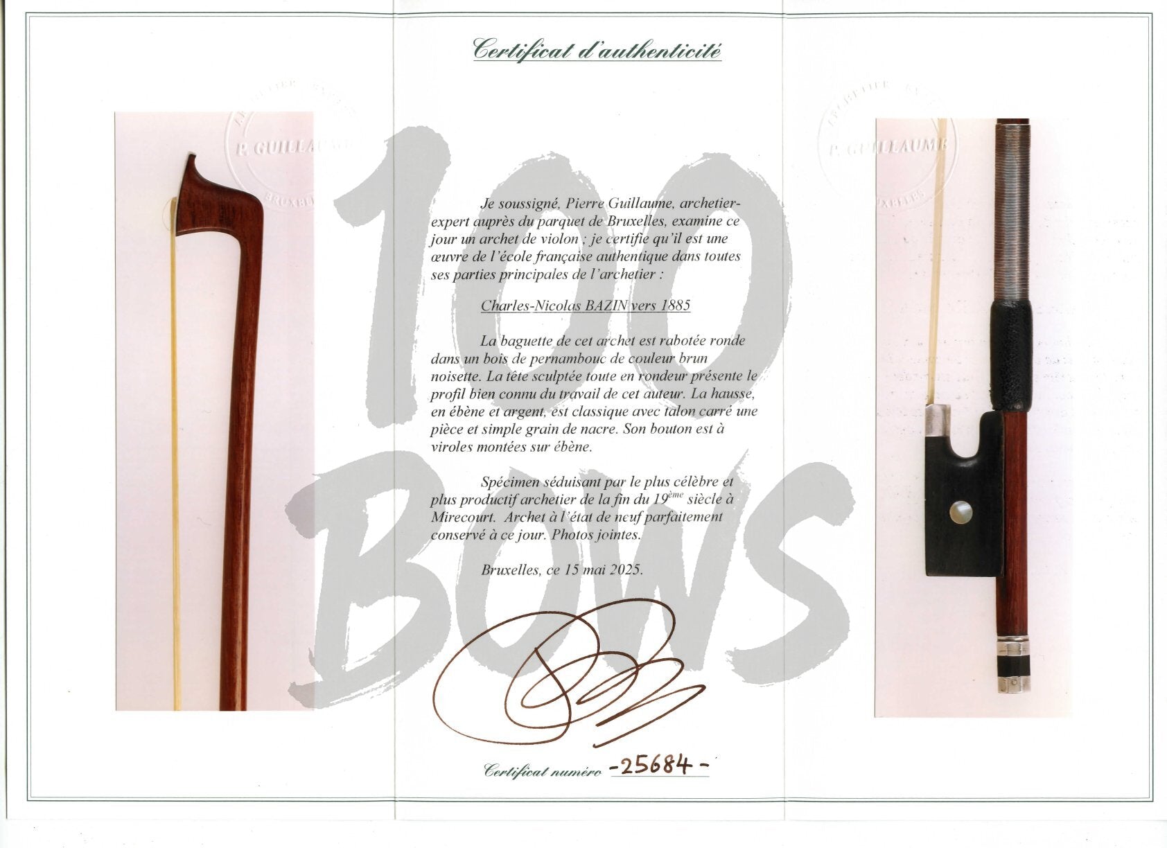 BAZIN Charles Nicolas 1885