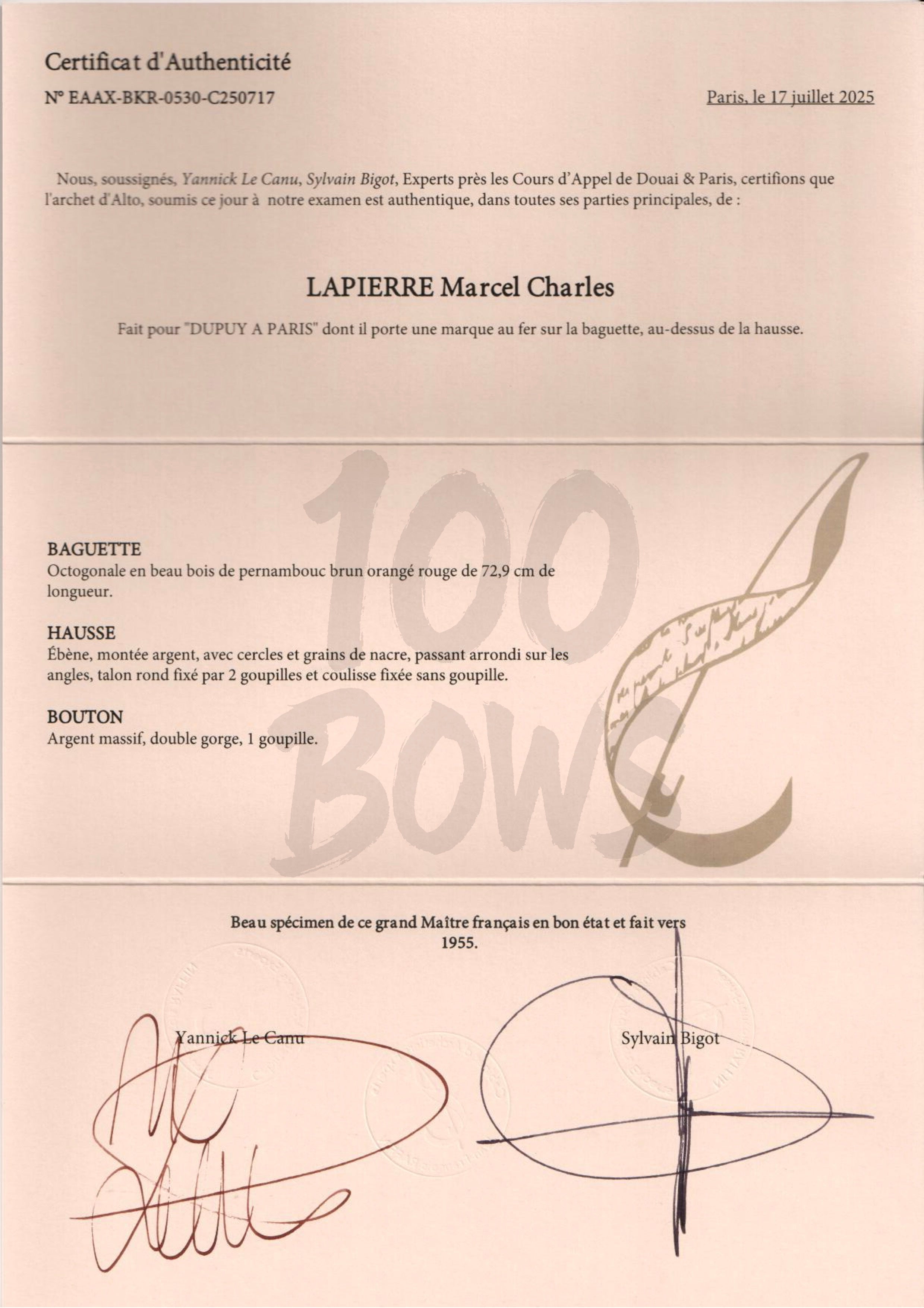 LAPIERRE Marcel Charles 1955