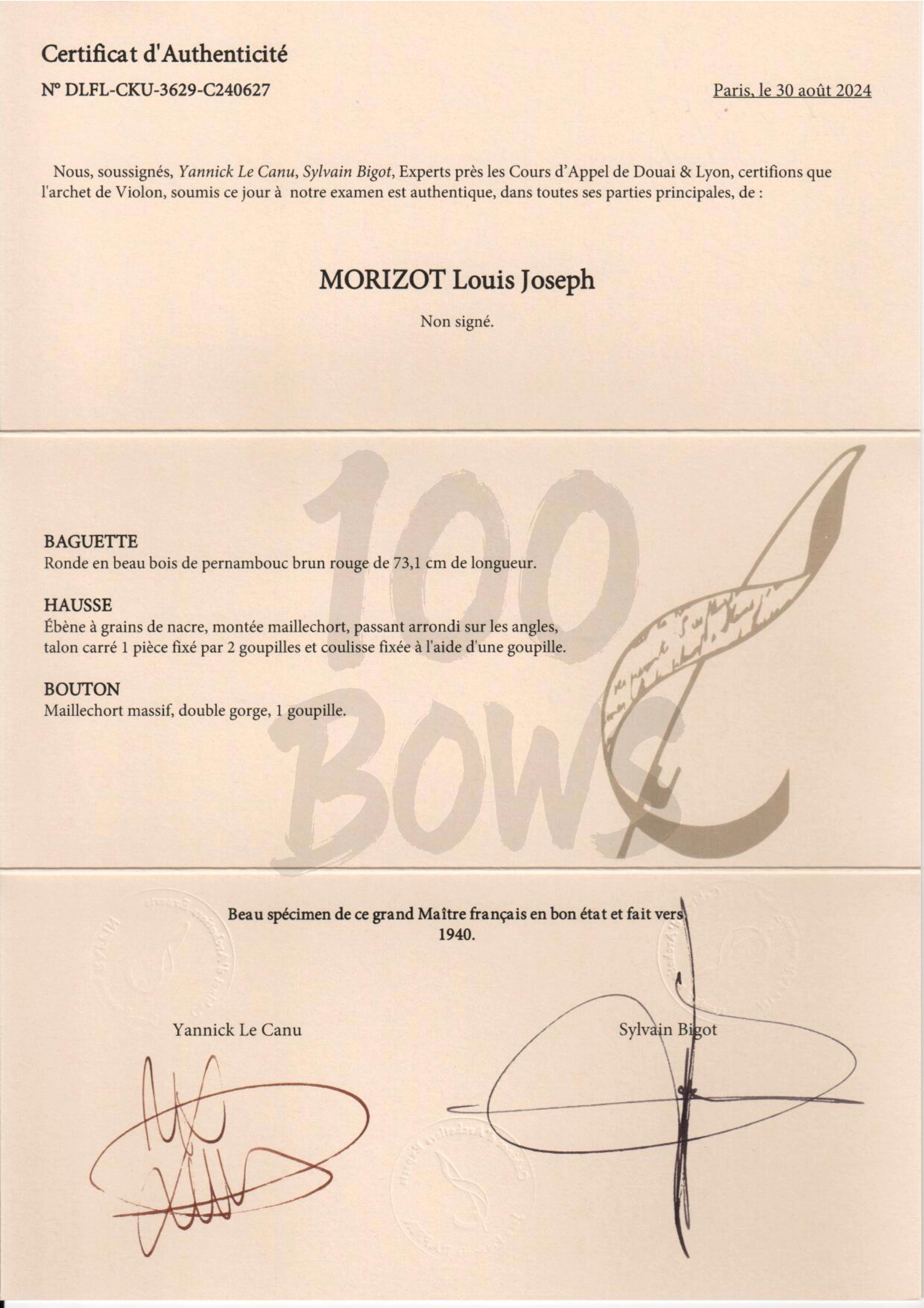 MORIZOT Louis Joseph 1940