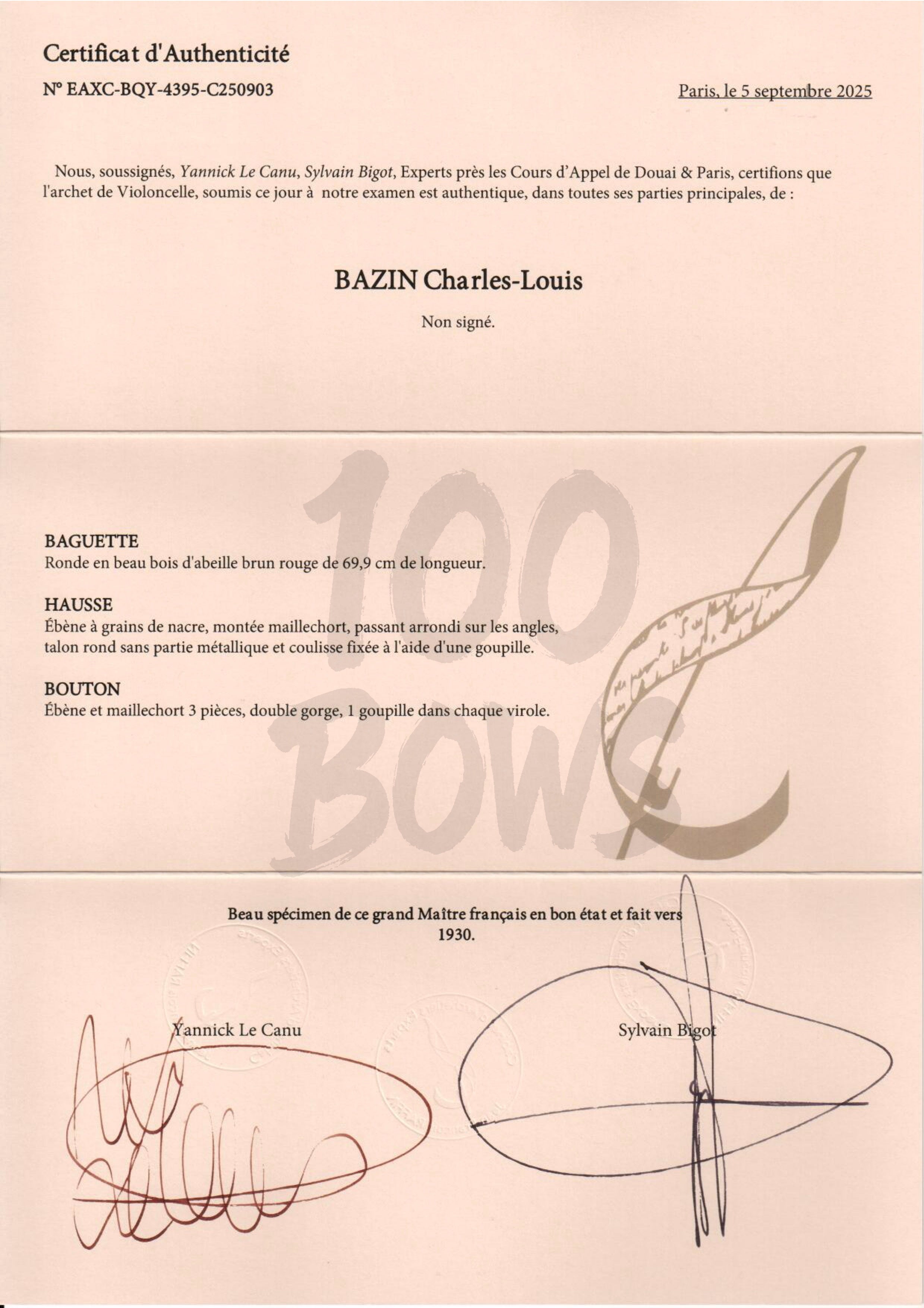 BAZIN Louis 1930