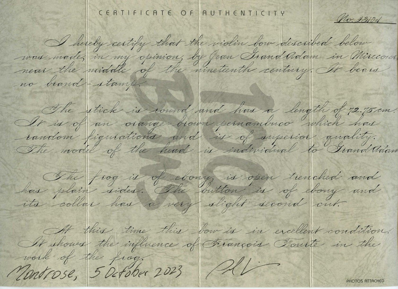 GRAND ADAM Jean 1850